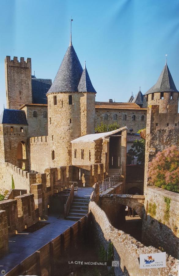 Ma Pierre A L'Edifice, Face A La Cite Vue Sublime, Studio Avec Terrasse Carcassonne Exterior photo